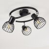 Bolderslev Lámpara de Techo Cromo, Negro, 3 luces