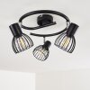 Bolderslev Lámpara de Techo Cromo, Negro, 3 luces