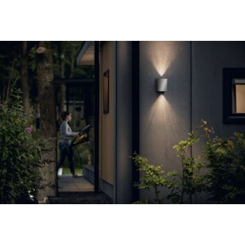 Philips Cistus Aplique para exterior LED Acero inoxidable, 2 luces