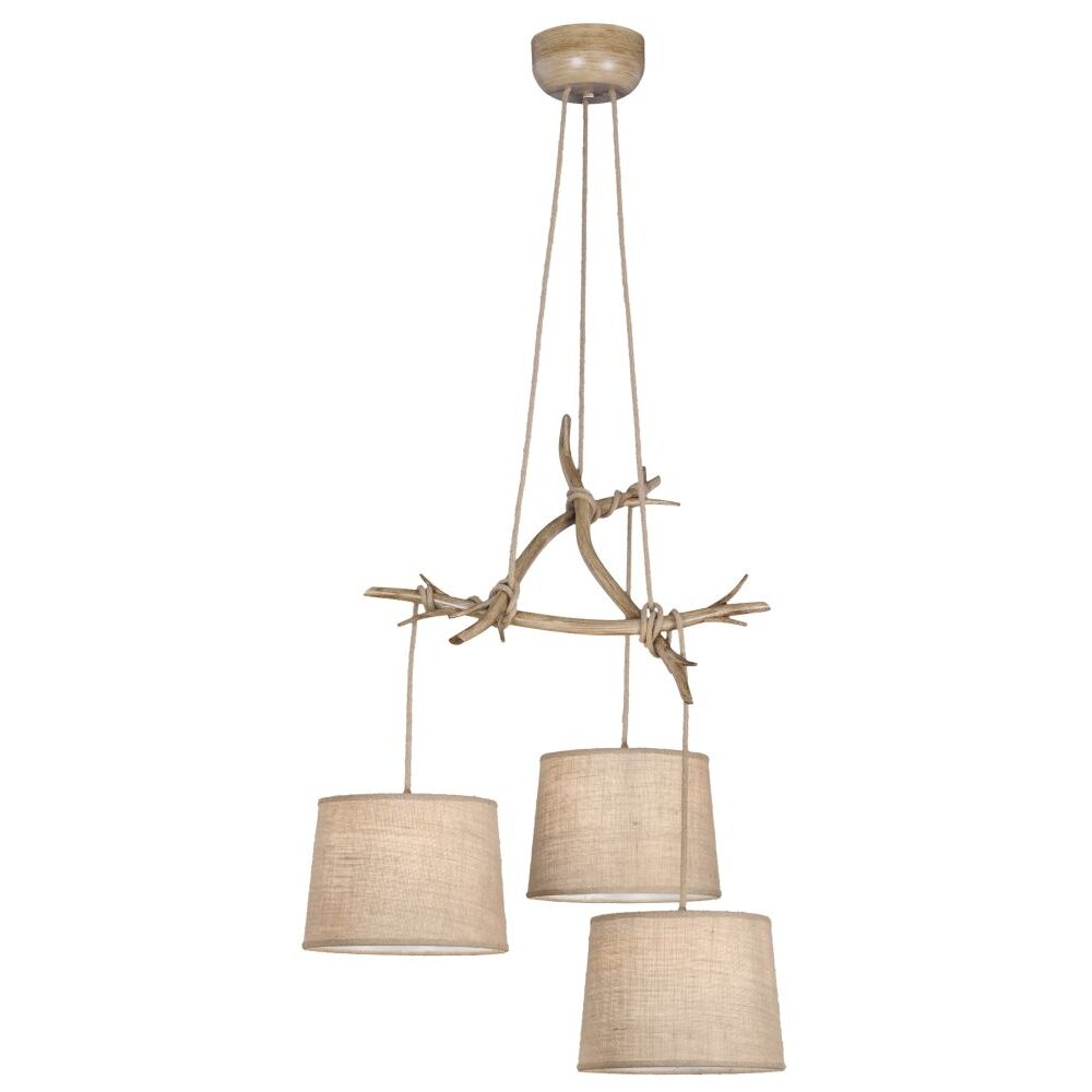 Mantra SABINA Lámpara Colgante Marrón, 3 luces main product photo