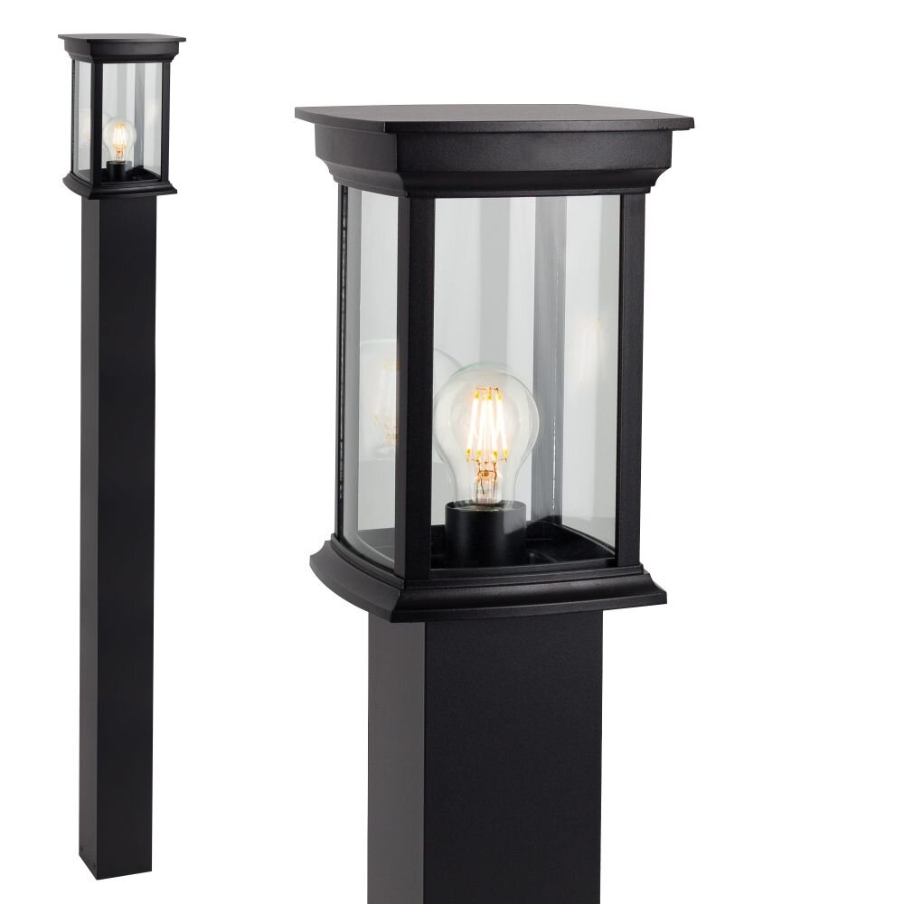 KS Verlichting Carlton Poste de Jardín Negro, 1 luz main product photo
