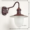 Lucide Aruba Aplique para exterior Marrón, Color óxido, 1 luz
