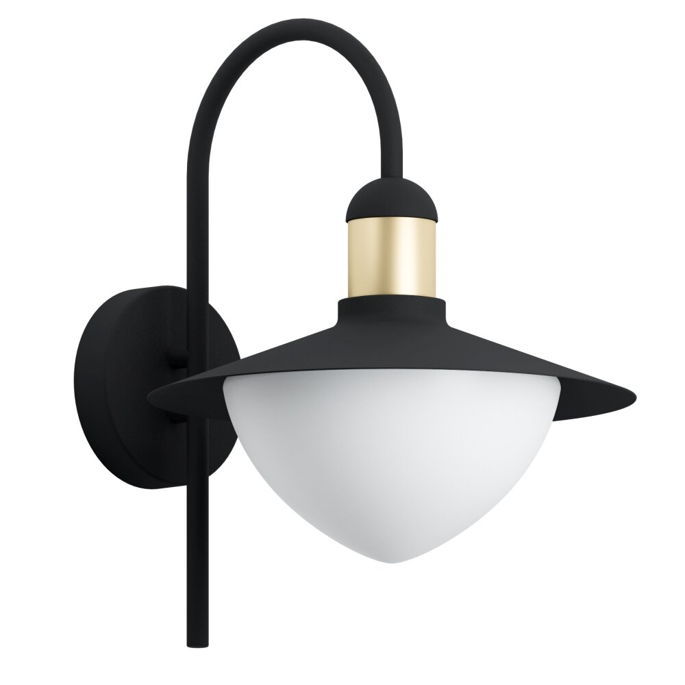 Eglo SIRMIONE Aplique para exterior dorado, Negro, 1 luz main product photo