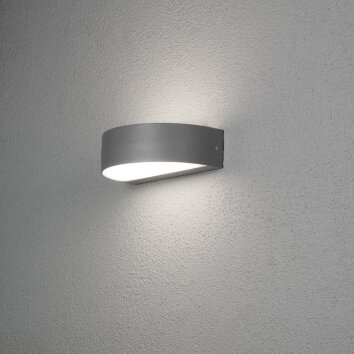 Konstsmide Monza Aplique para exterior LED Negro, 2 luces