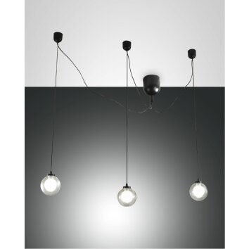 Fabas Luce Blog Lámpara Colgante LED Negro, 1 luz