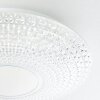 Brilliant Lucian Lámpara de Techo LED Blanca, 1 luz, Mando a distancia, Cambia de color