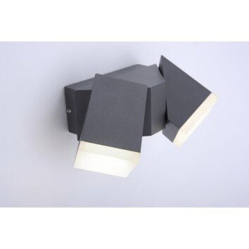 Paul Neuhaus RYAN Aplique LED Antracita, 2 luces