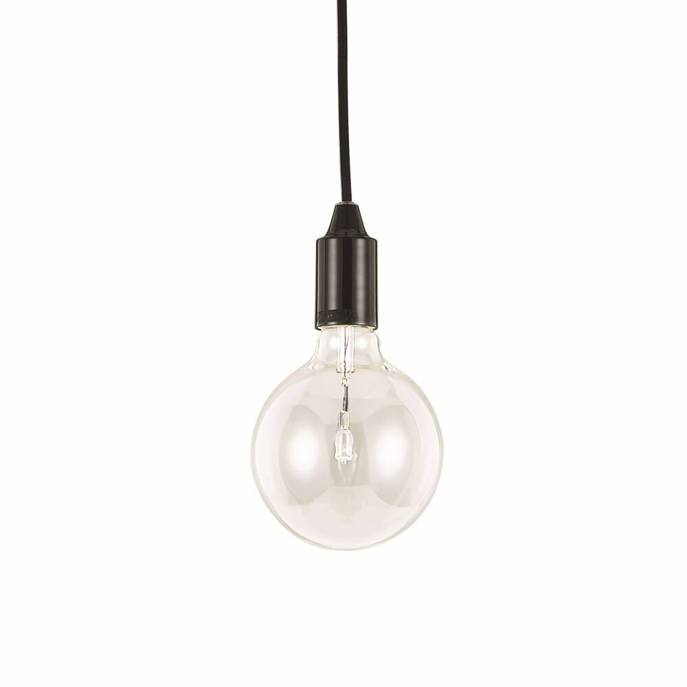 Ideal Lux EDISON Lámpara Colgante Negro, 1 luz main product photo