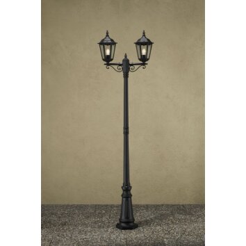 Konstsmide Firenze Lámpara de pie Negro, 2 luces