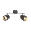 GLOBO TROY Proyector Negro, 2 luces