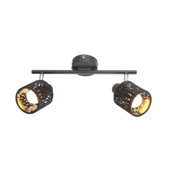 GLOBO TROY Proyector Negro, 2 luces