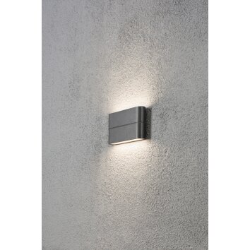 Konstsmide Chieri Aplique LED Antracita, 2 luces