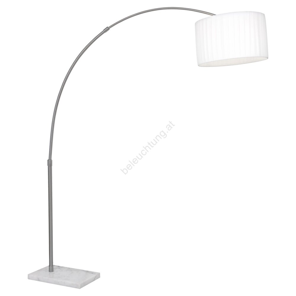 Globo LA NUBE Lámpara de pie Acero inoxidable, Níquel-mate, Blanca, 1 luz main product photo