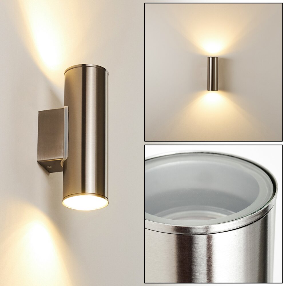 Brachy Aplique para exterior LED Acero inoxidable, 2 luces main product photo