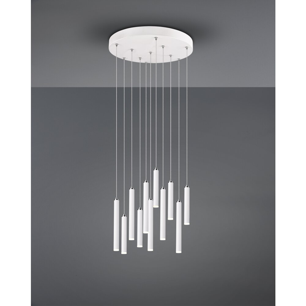 Trio Tubular Lámpara Colgante LED Blanca, 11 luces main product photo