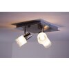 Brilliant LED Foco de techo Cromo, Níquel-mate, Blanca, 3 luces