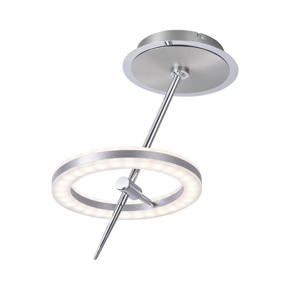 Paul Neuhaus Q-AMY Lámpara de Techo LED Acero inoxidable, 2 luces, Mando a distancia main product photo