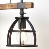 Aplique Brilliant Matrix Madera oscura, Negro, 1 luz