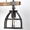 Aplique Brilliant Matrix Madera oscura, Negro, 1 luz