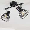 Bolderslev Lámpara de Techo Cromo, Negro, 2 luces