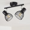 Bolderslev Lámpara de Techo Cromo, Negro, 2 luces