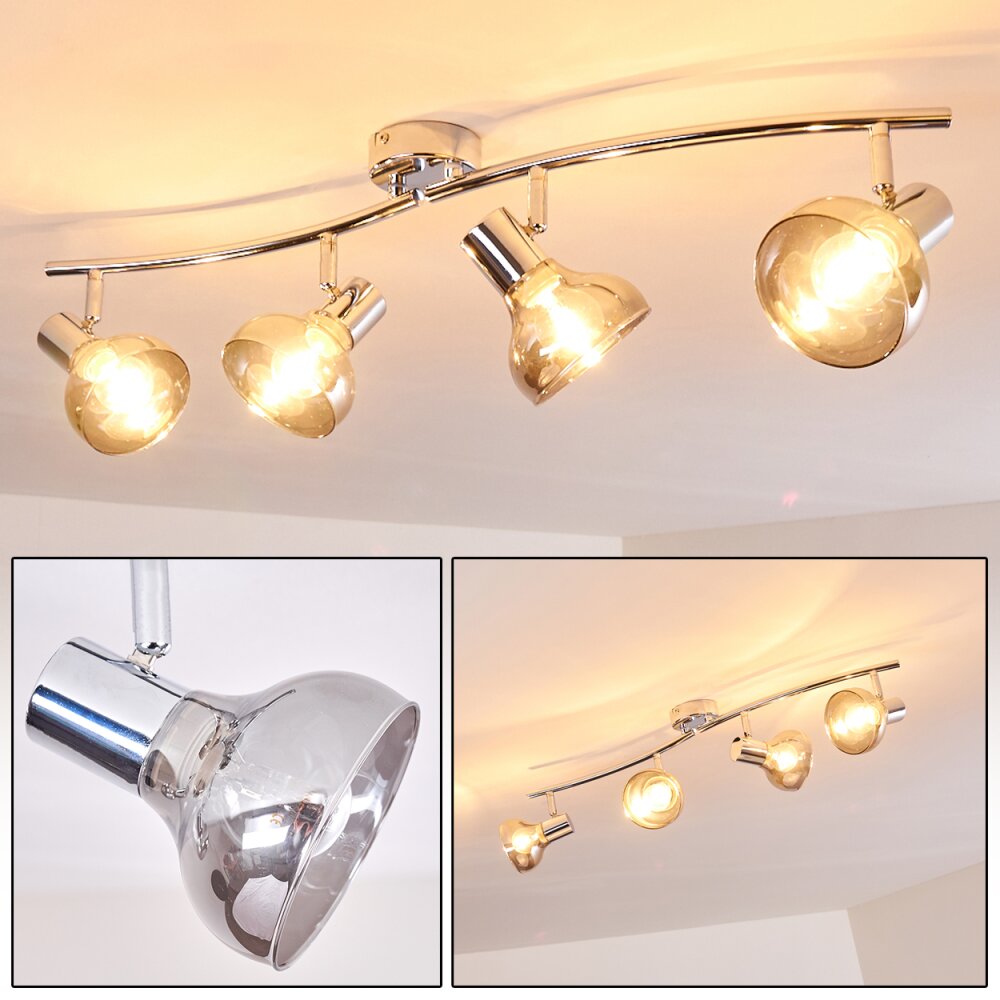 Esberg Lámpara de Techo Cromo, 4 luces main product photo