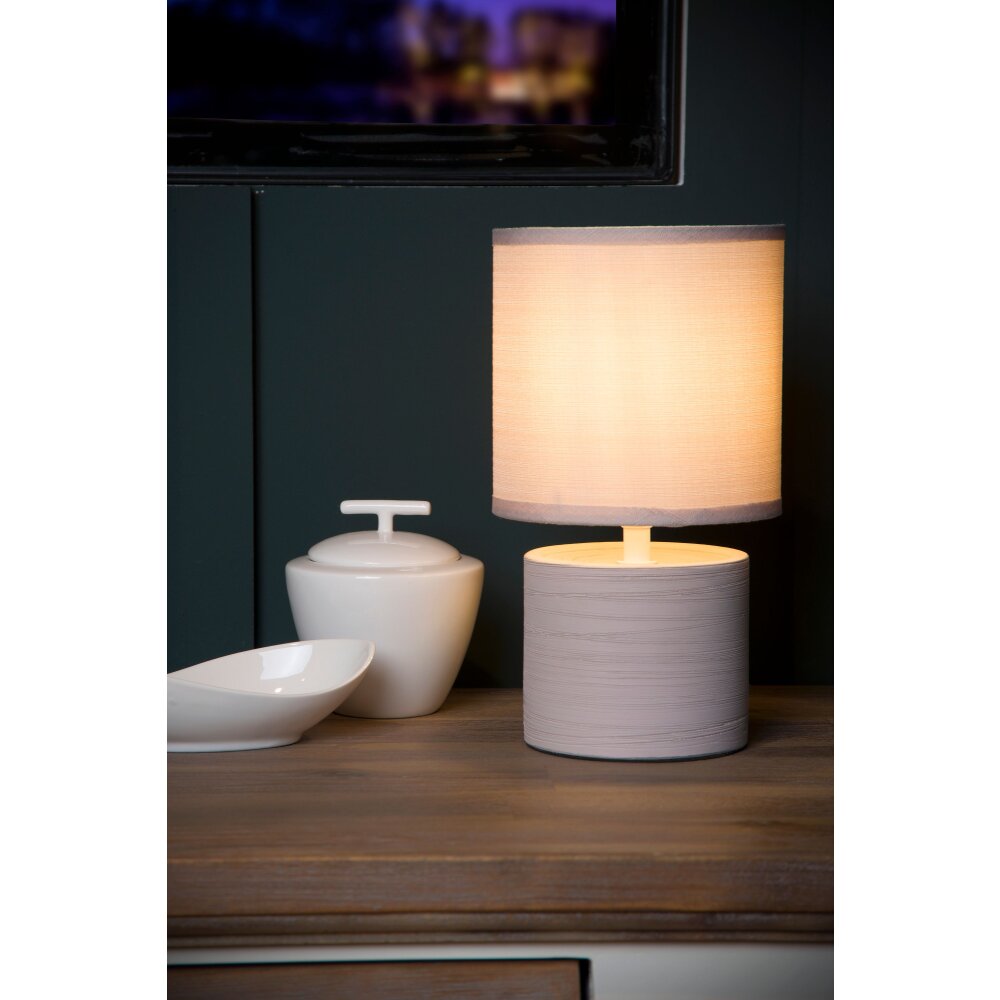 Lucide GREASBY Lámpara de escritorio Beige, 1 luz main product photo