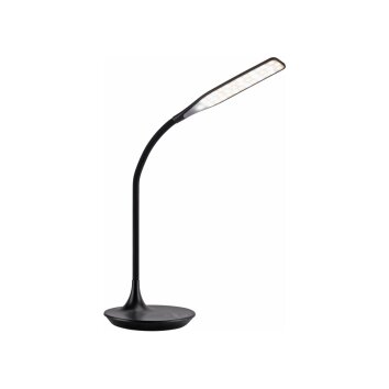 Leuchten-Direkt RAFAEL Lámpara de Mesa LED Negro, 1 luz, Sensor de movimiento