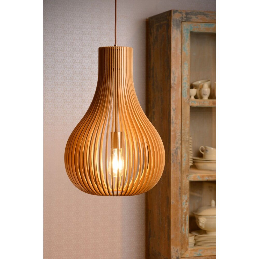 Lucide BODO Lámpara suspendida Marrón, 1 luz main product photo