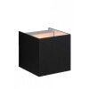 Lucide Cubo Aplique Negro, 1 luz