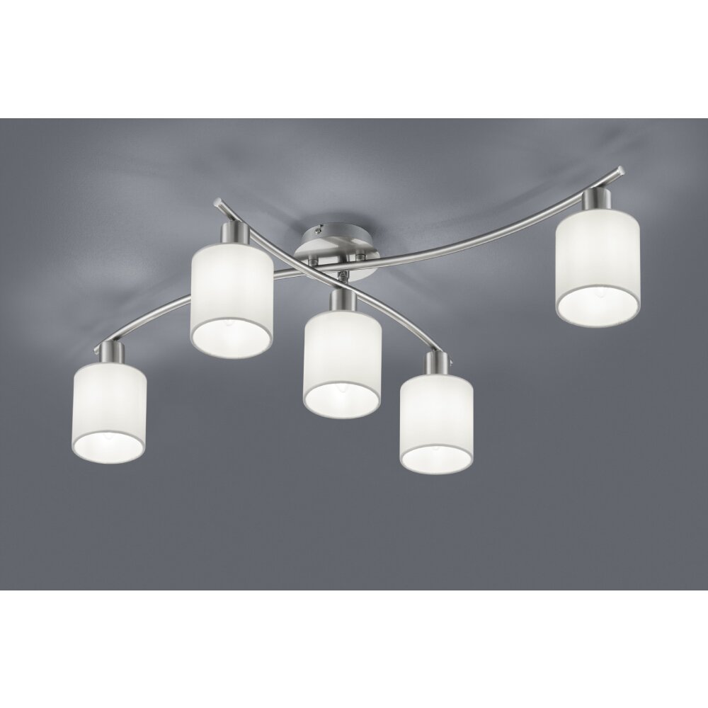 Trio-Leuchten Garda Lámpara de Techo Níquel-mate, 5 luces main product photo