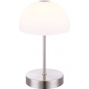 Globo Lámpara de mesa LED Níquel-mate, 1 luz