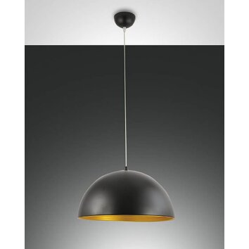 Fabas Luce DINGLE Lámpara suspendida dorado, Negro, 1 luz Fabas Luce DINGLE Lámpara suspendida dorado, Negro, 1 luz