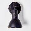 Polmak Foco de pared Negro-dorado, 1 luz