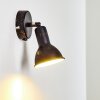 Polmak Foco de pared Negro-dorado, 1 luz