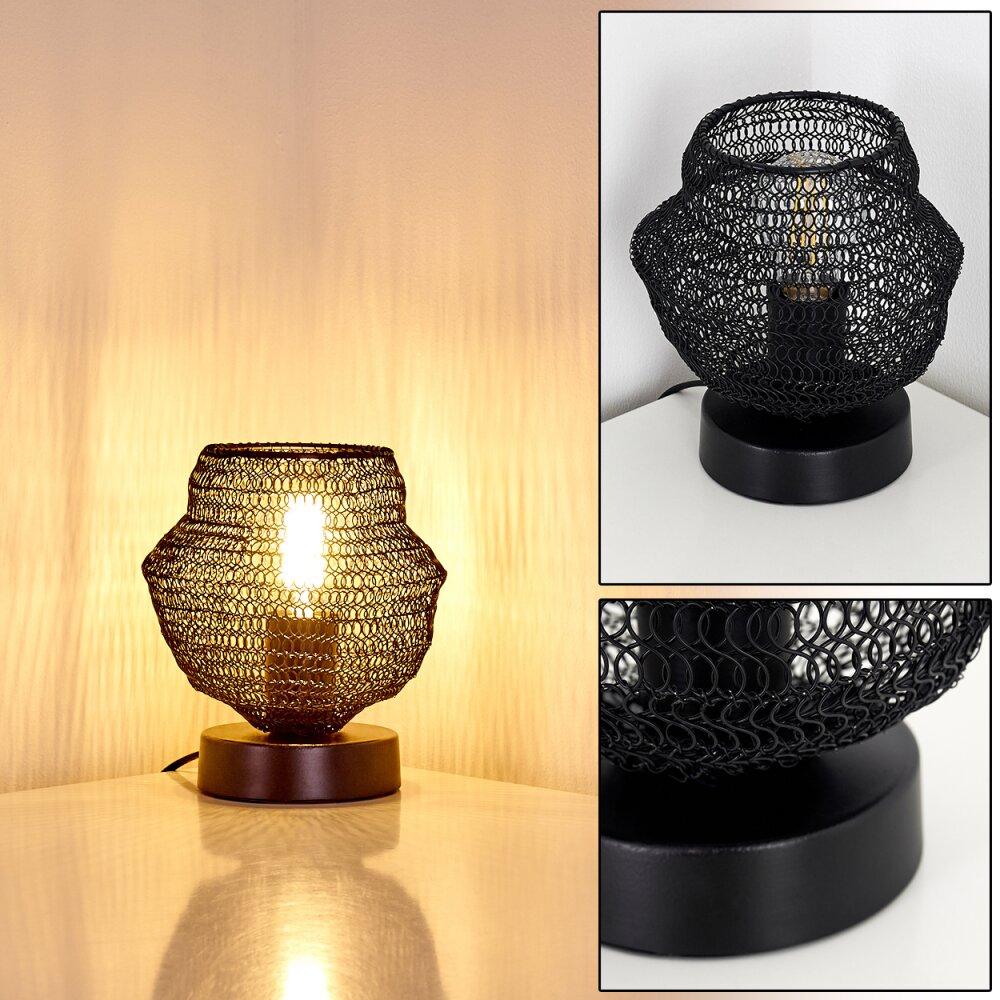 Verpuppt Lámpara de Mesa Negro, 1 luz main product photo