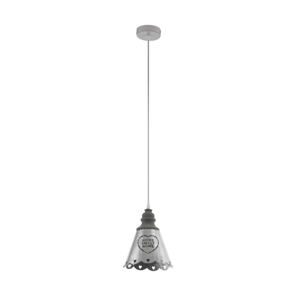 EGLO TALBOT Lámpara Colgante Gris, Blanca, 1 luz main product photo