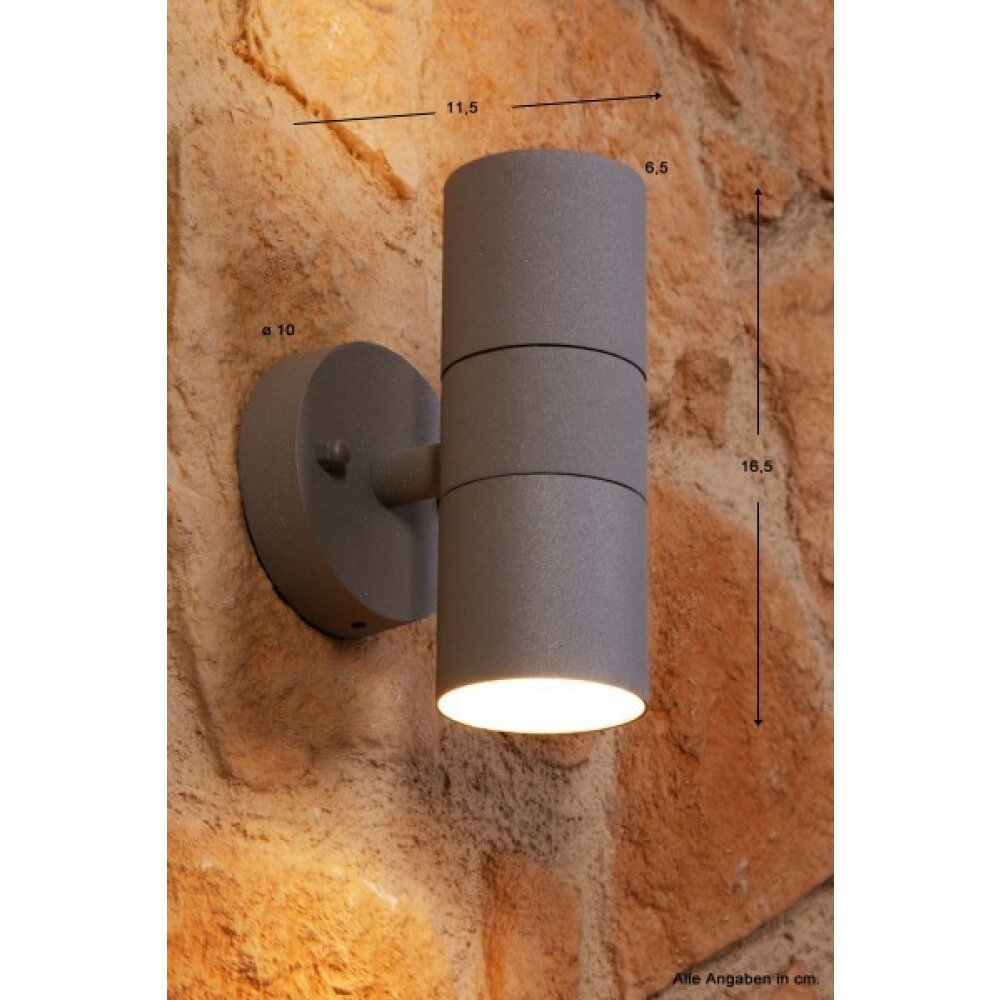 Konstsmide MODENA Aplique Gris, 2 luces main product photo