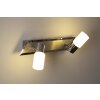 Trio Aplique LED Aluminio, Cromo, Acero inoxidable, 2 luces