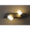 Trio Aplique LED Aluminio, Cromo, Acero inoxidable, 2 luces