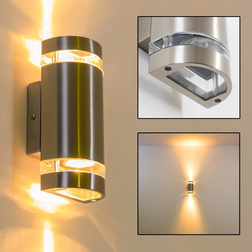 Maturin Aplique para exterior Acero inoxidable, 2 luces main product photo