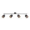 GLOBO TROY Proyector Negro, 4 luces