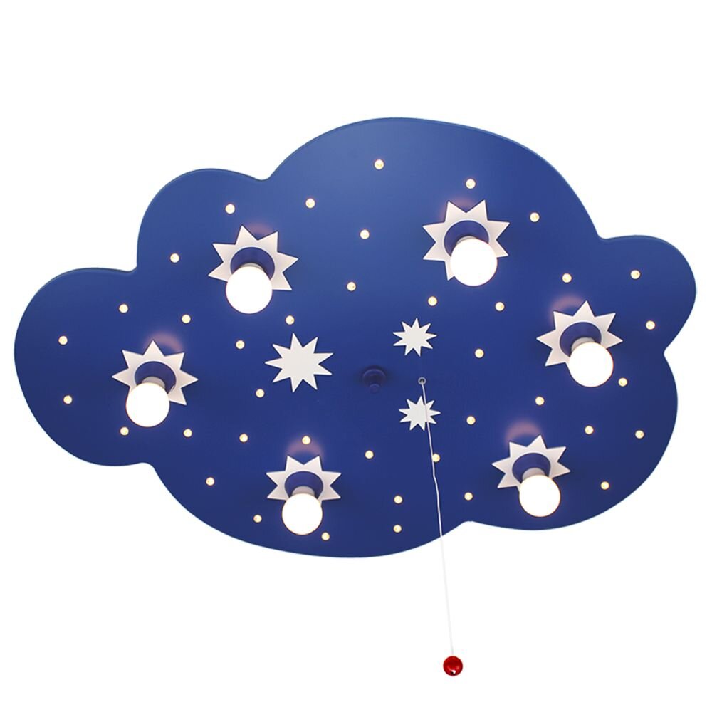 Elobra STERNENWOLKE Aplique Azul, 6 luces main product photo