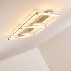 Beken Lámpara de Techo LED Níquel-mate, 1 luz
