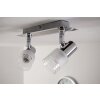 Brilliant LED Foco de techo Cromo, Blanca, 2 luces