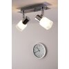 Brilliant LED Foco de techo Cromo, Blanca, 2 luces