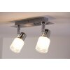 Brilliant LED Foco de techo Cromo, Blanca, 2 luces