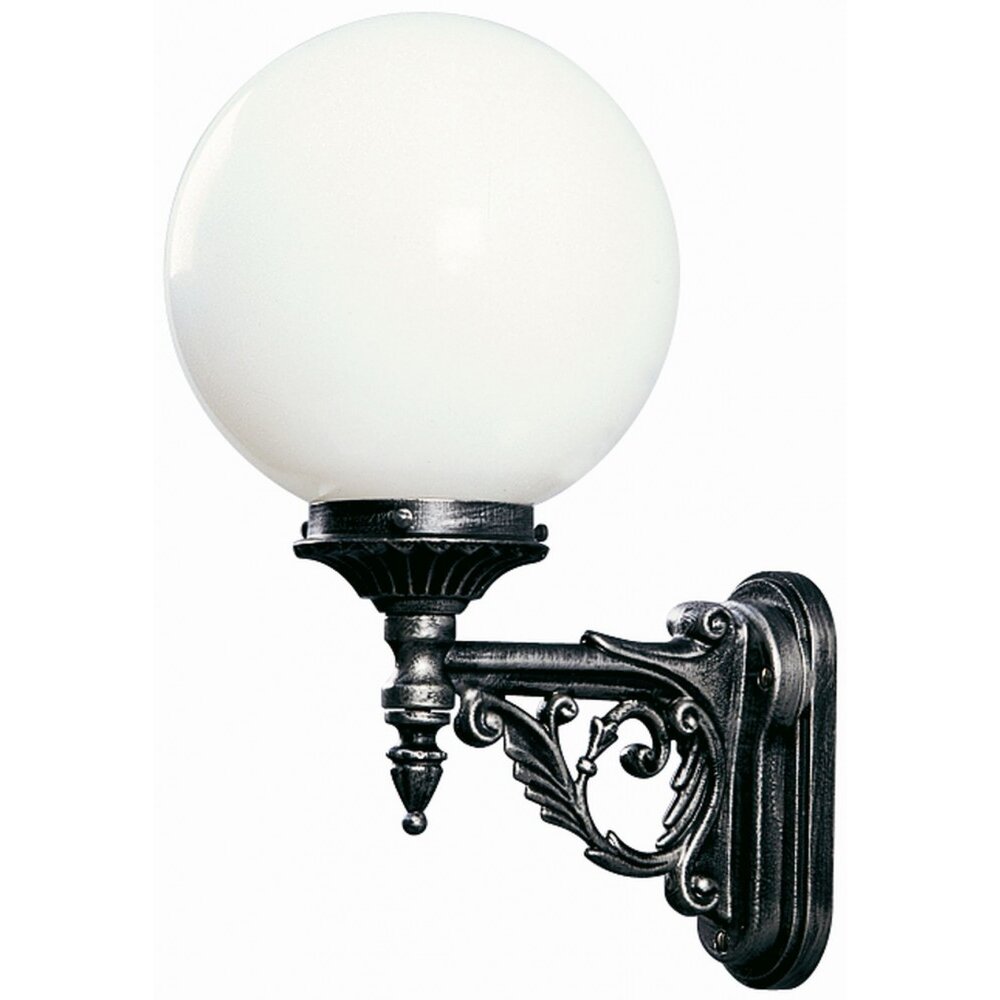 Albert 609 Aplique Negro, Plata, 1 luz main product photo