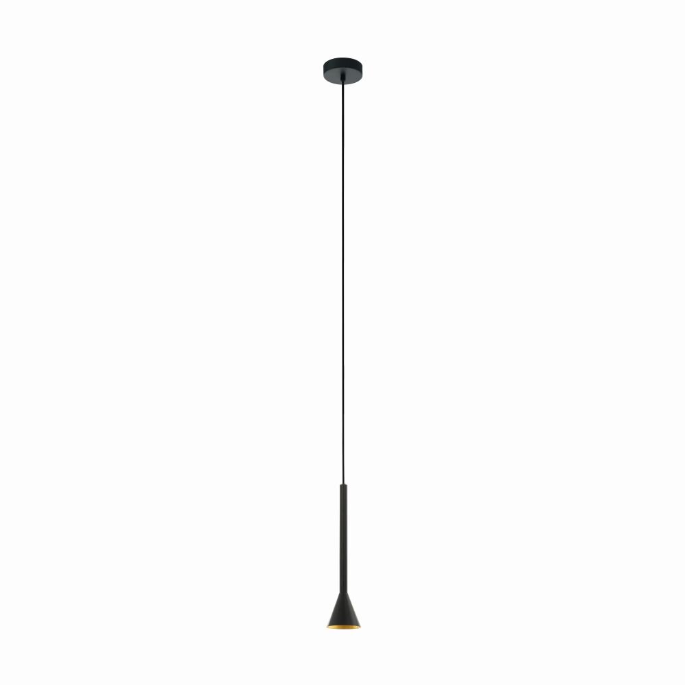 Eglo CORTADERAS Lámpara Colgante dorado, Negro, 1 luz main product photo