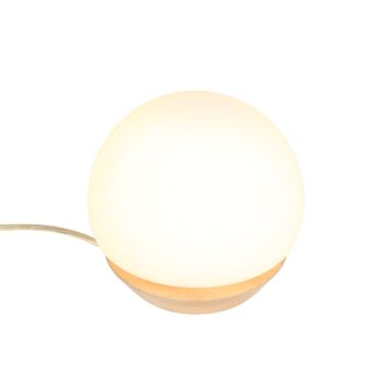 Steinhauer Ancilla Lámpara de mesa LED Madera clara, 1 luz